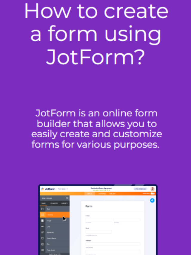 How To Create Form Using JotForm? - ReviewClap - Trusted Review From Expert